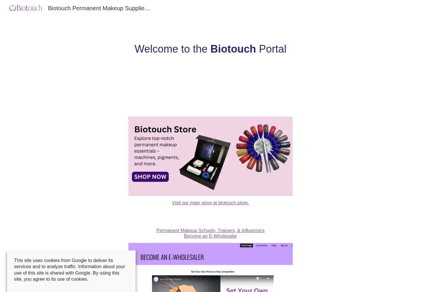 Screenshot of biotouch.com