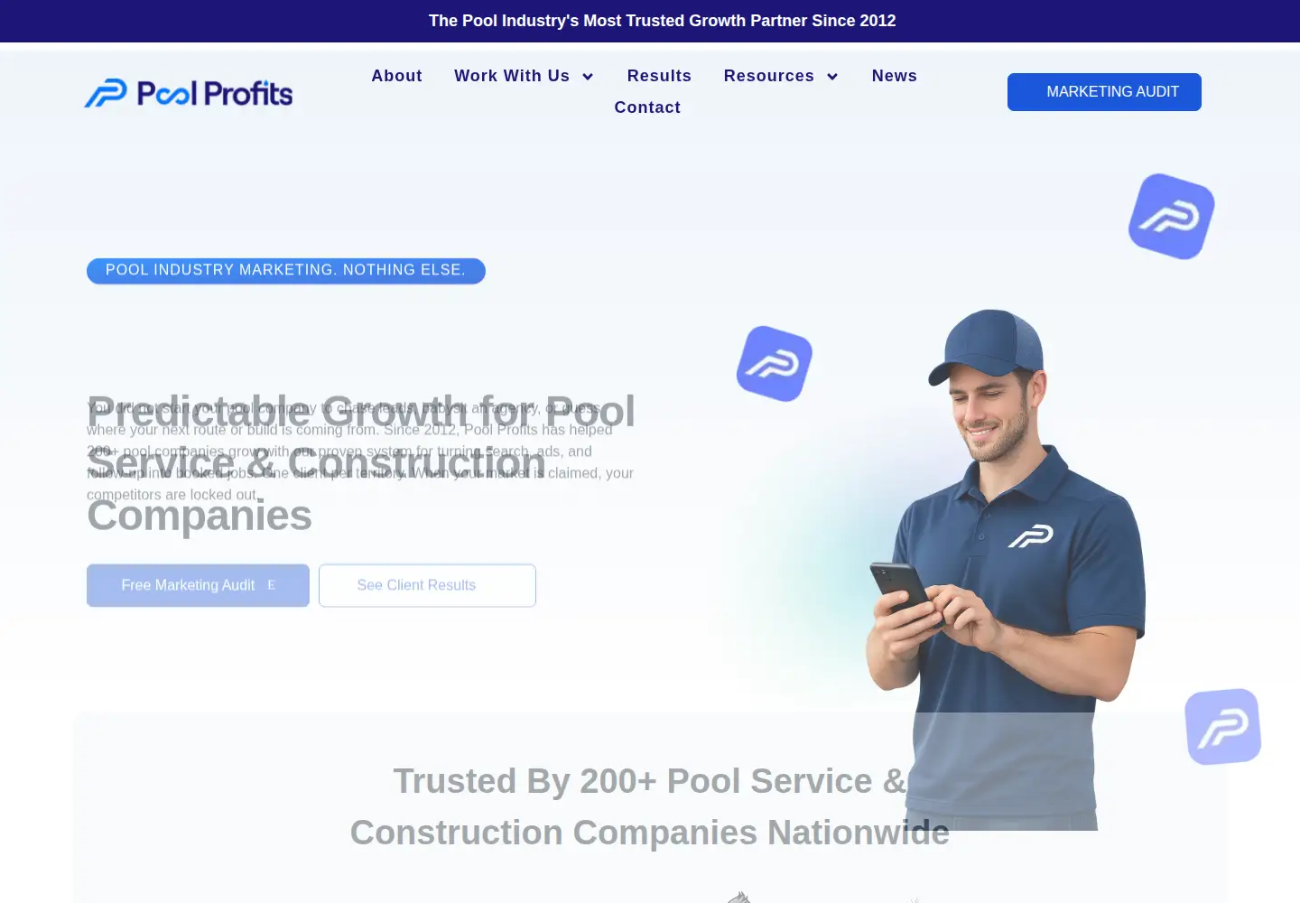 Screenshot of poolprofits.com