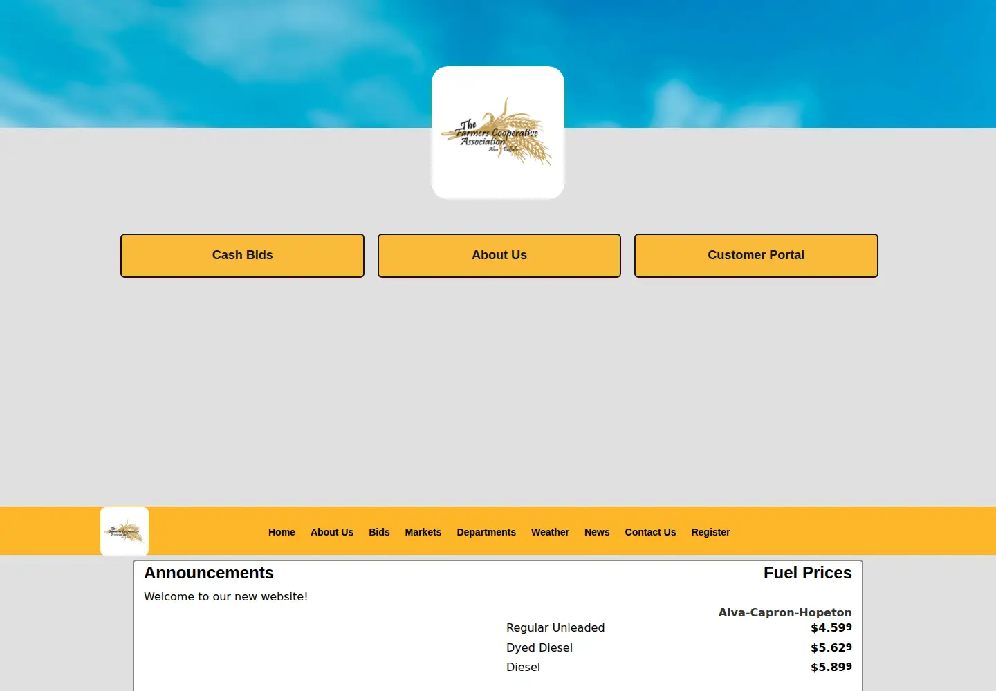 Screenshot of alvacoop.com