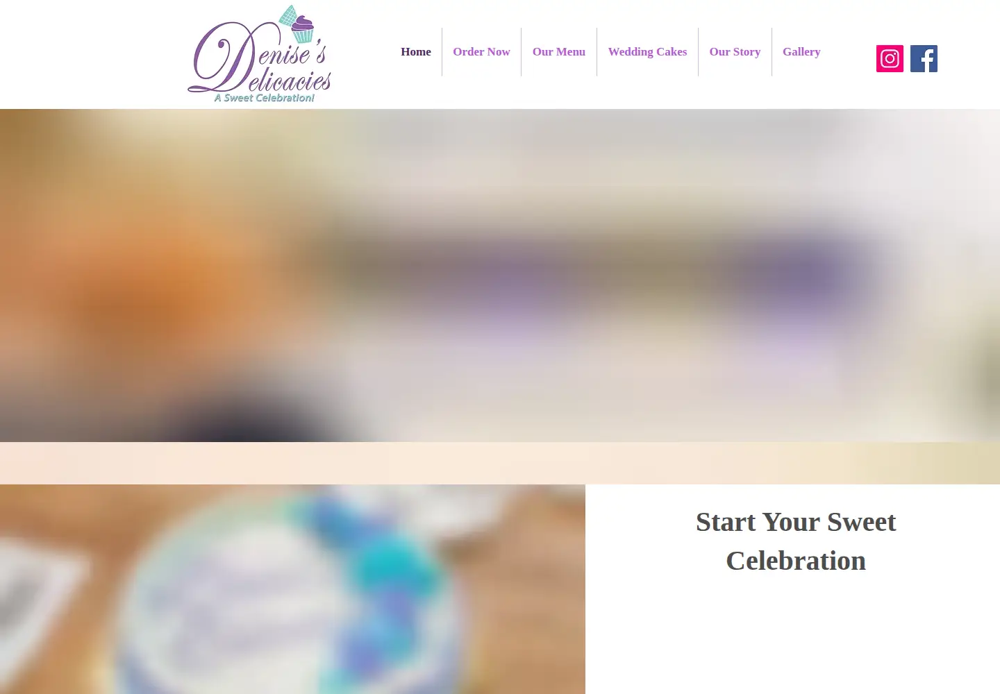 Screenshot of cakesbydenises.com
