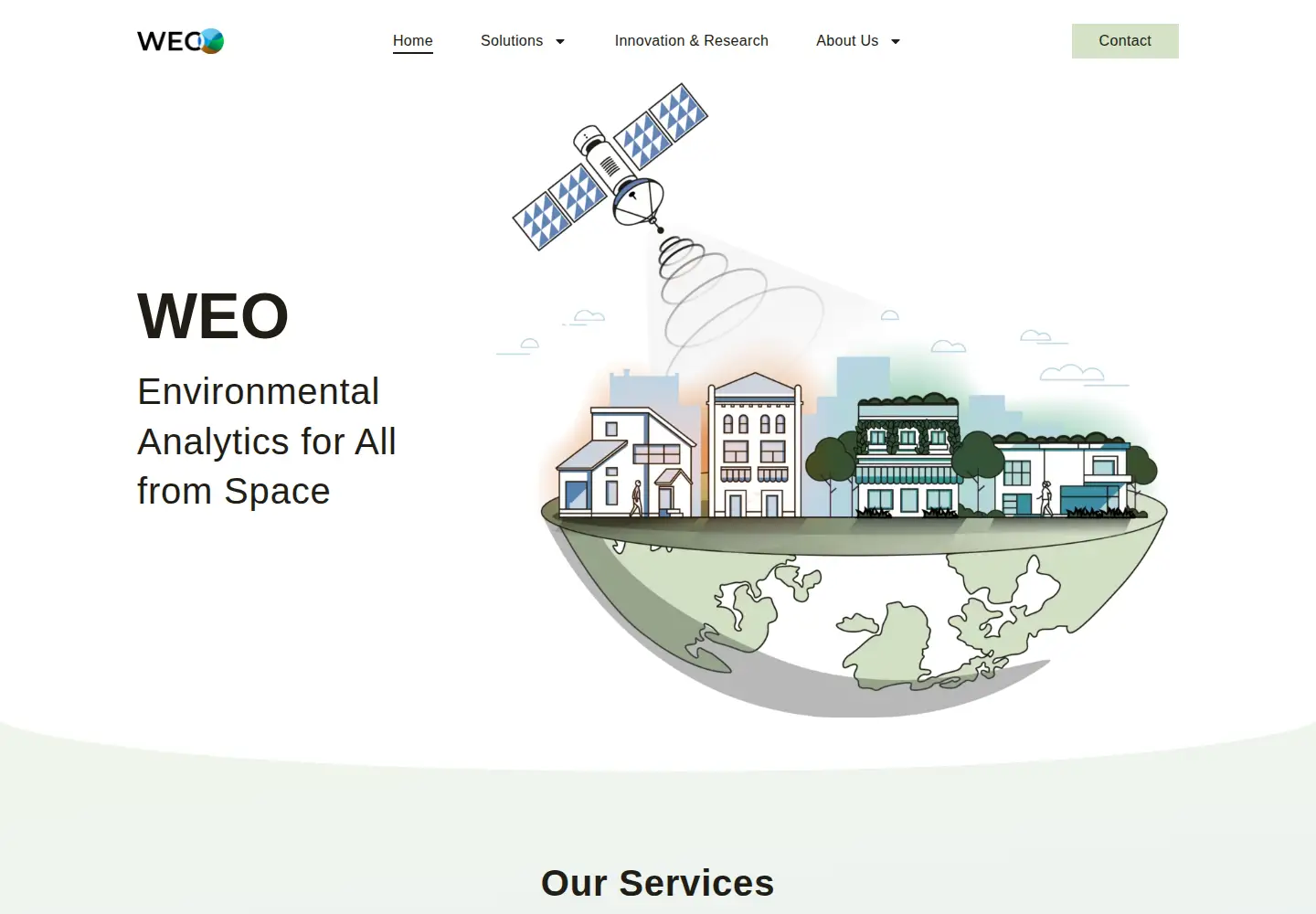 Captured homepage of weo-water.com in the current scan