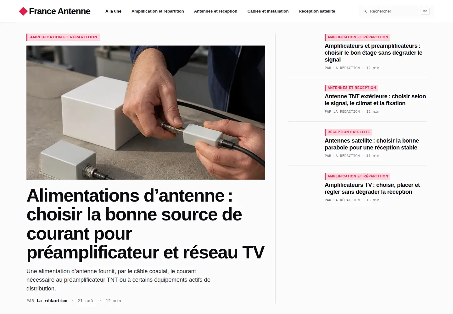 Screenshot of france-antenne.fr