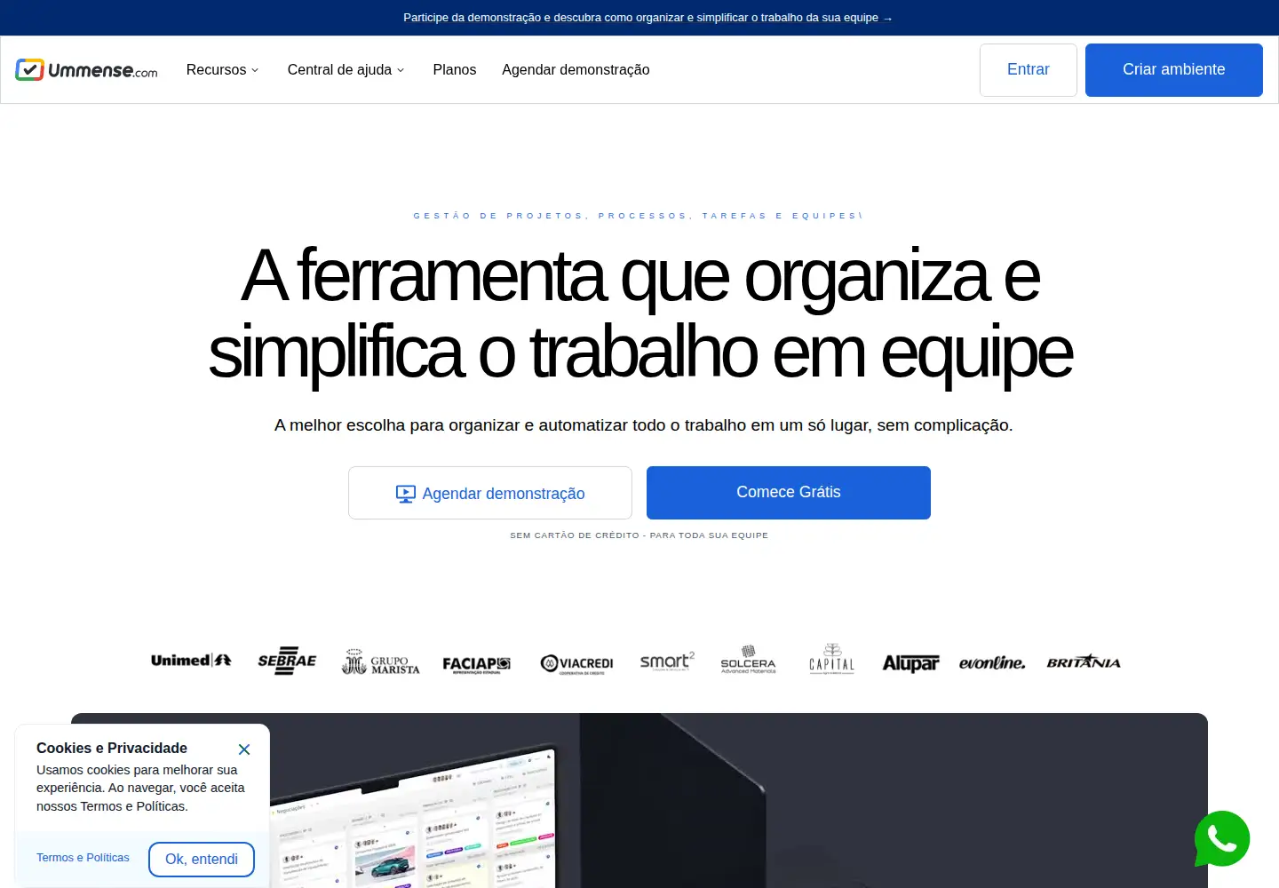 Screenshot of ummense.com