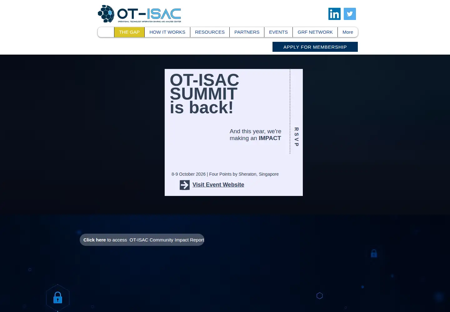 Captured homepage of otisac.org in the current scan