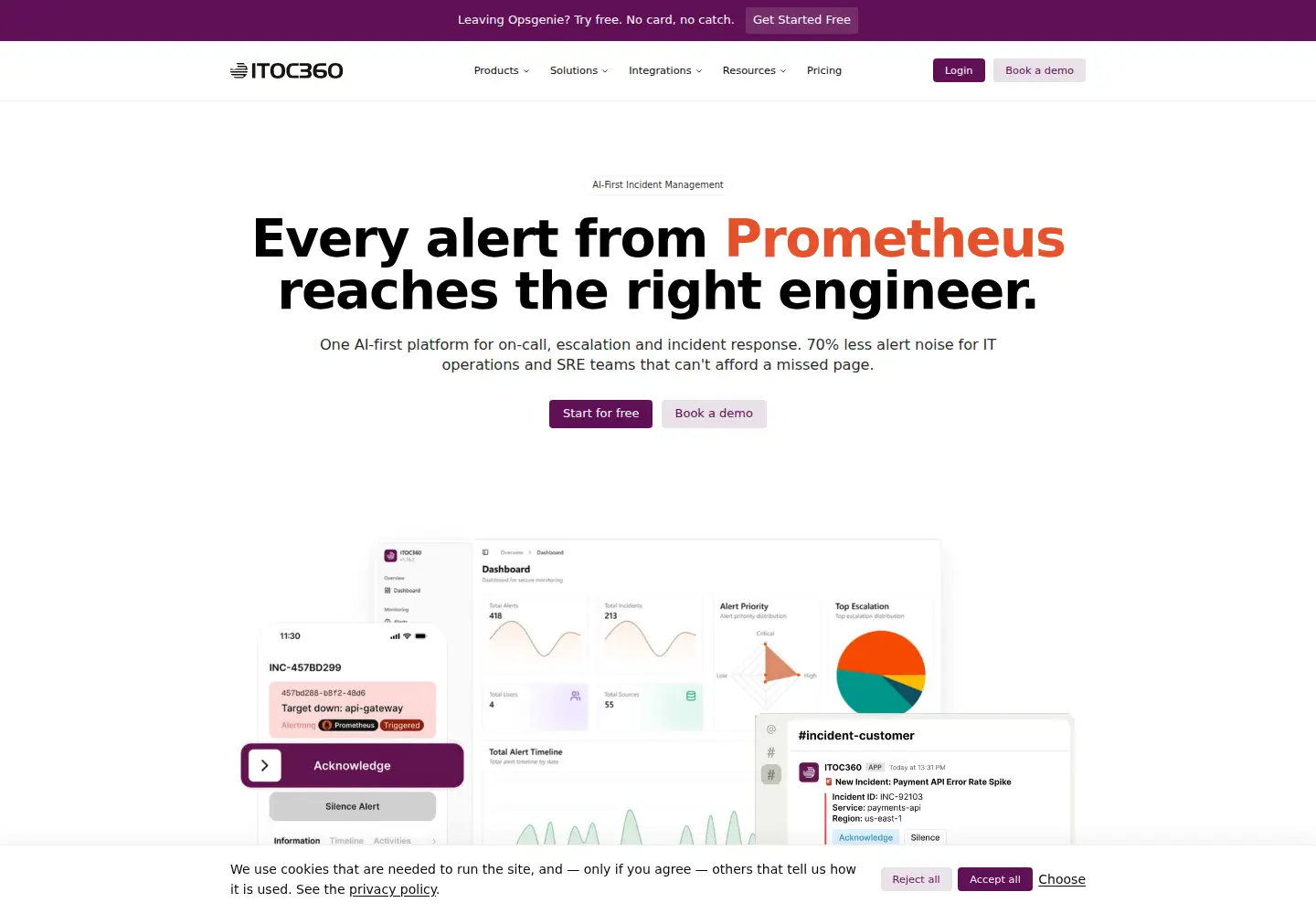Screenshot of itoc360.com
