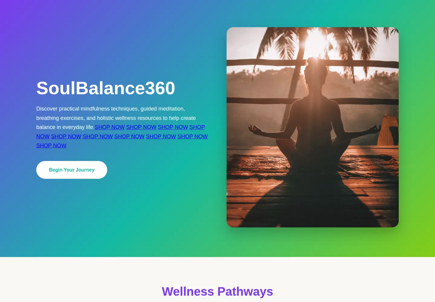 Screenshot of soulbalance360.site