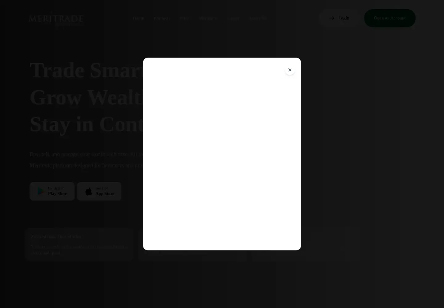 Screenshot of meritrade.com