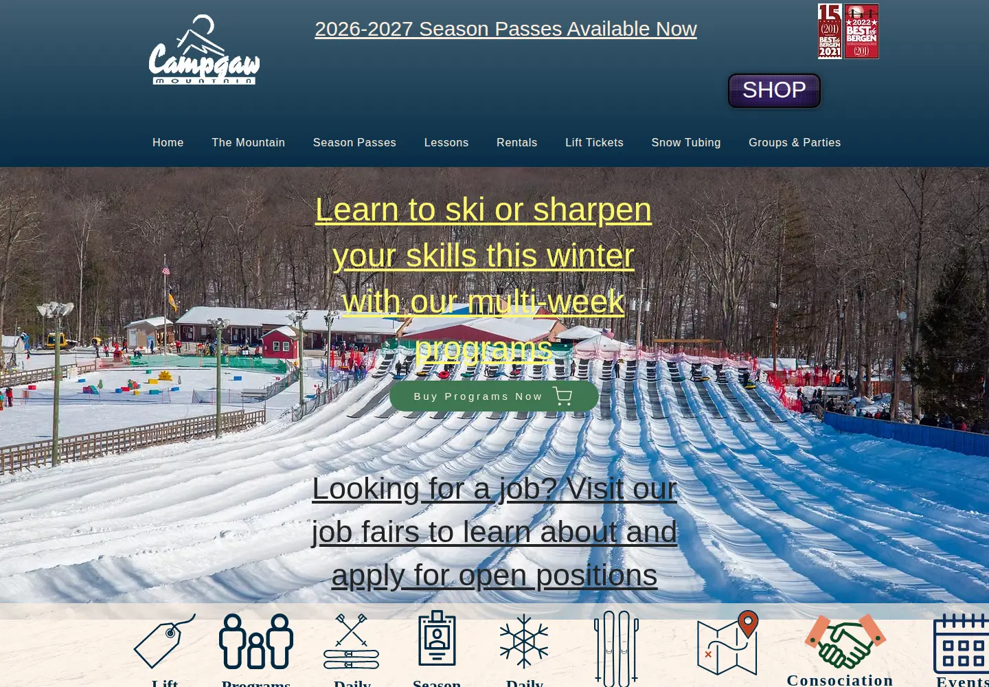Screenshot of skicampgaw.com