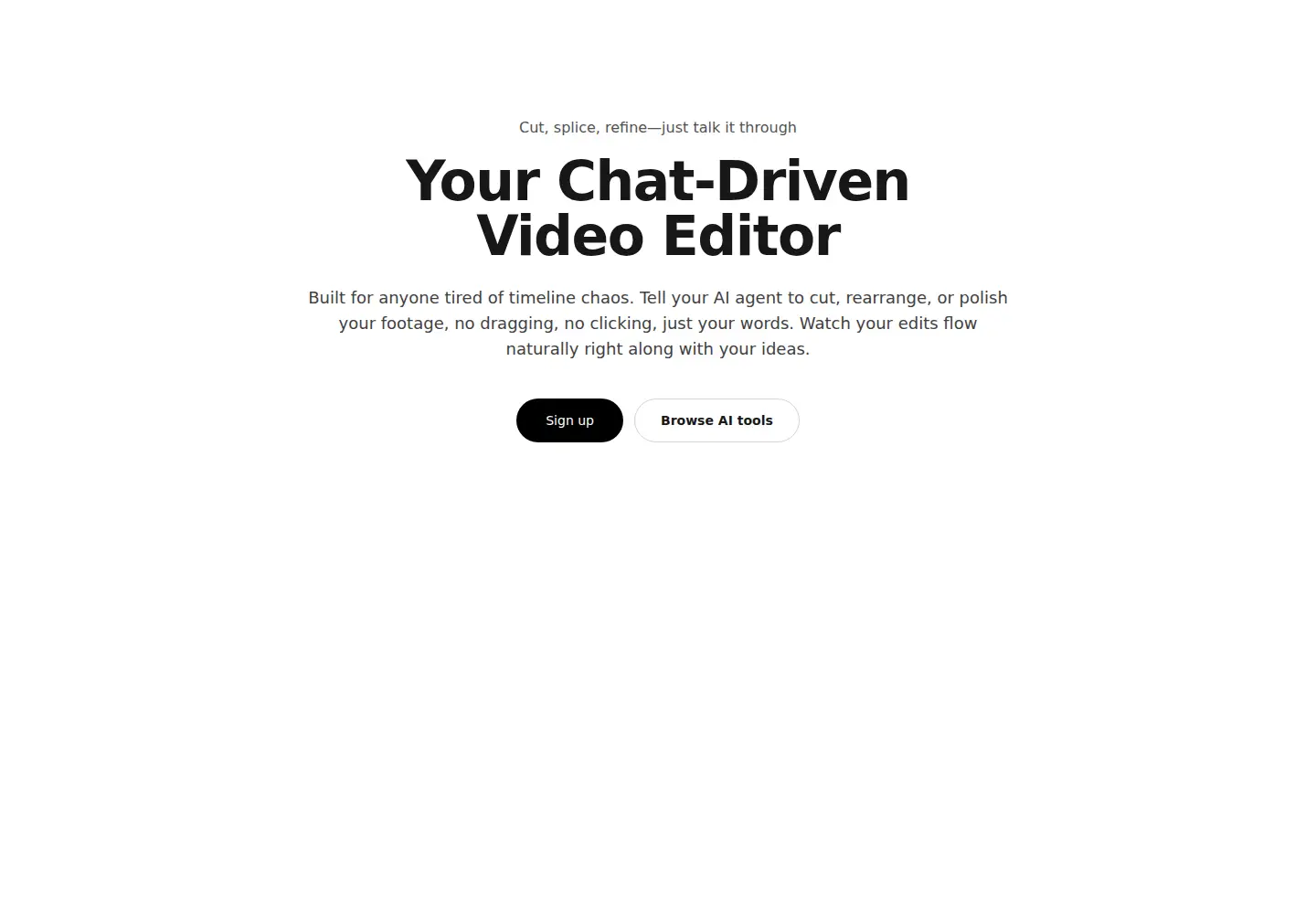 Captured homepage of clipflow.chat in the current scan