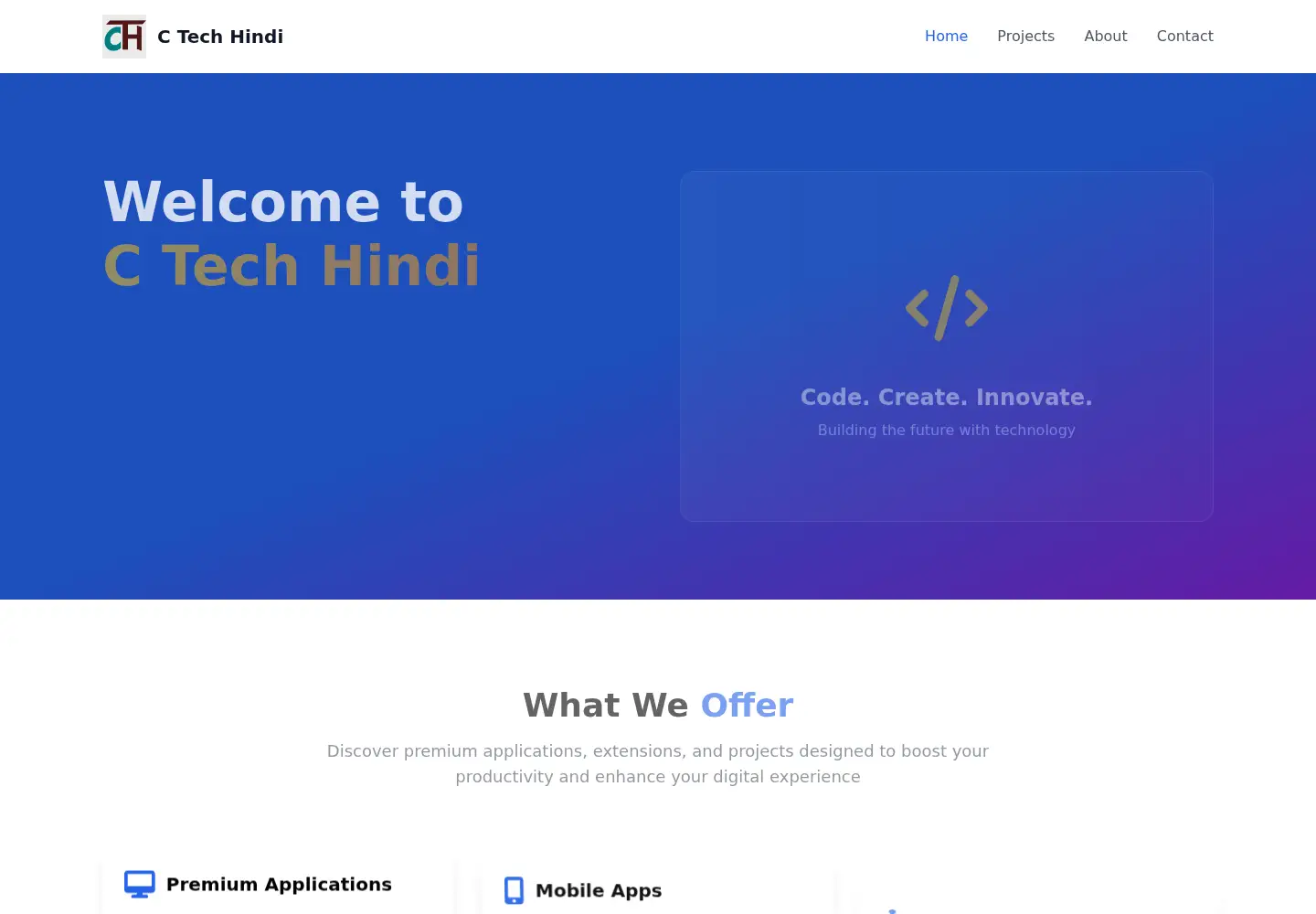 Screenshot of ctechhindi.in