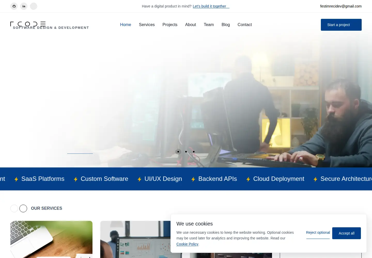 Screenshot of fcode-design.com