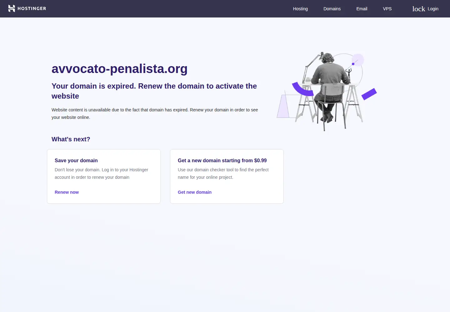 Screenshot of avvocato-penalista.org