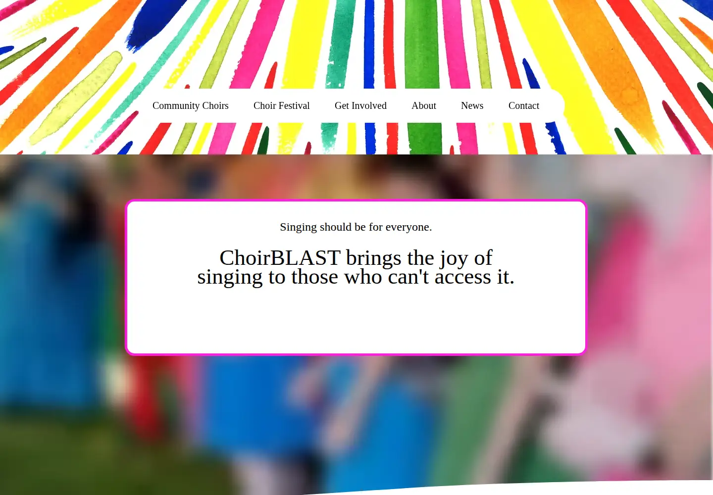 Screenshot of choirblast.com