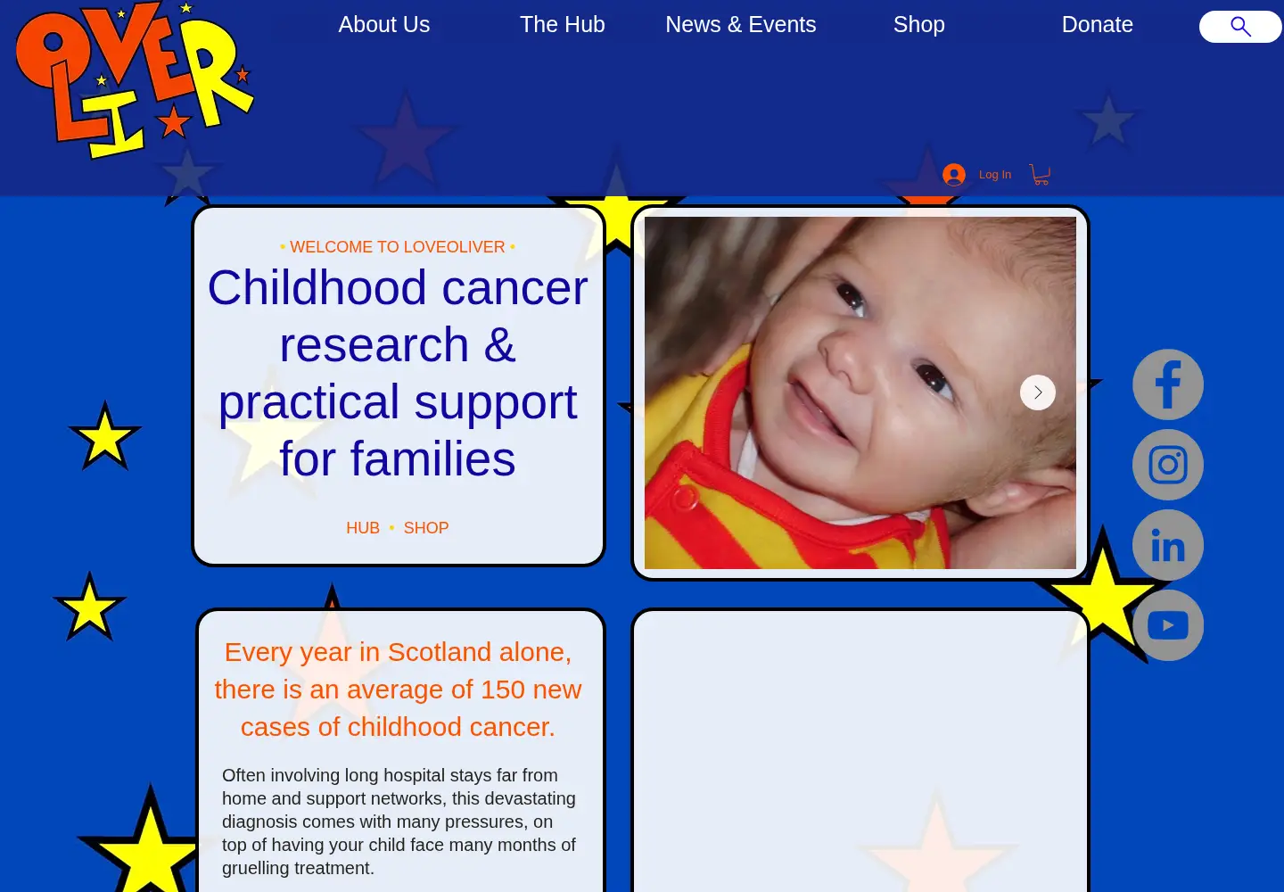 Screenshot of loveoliver.org.uk