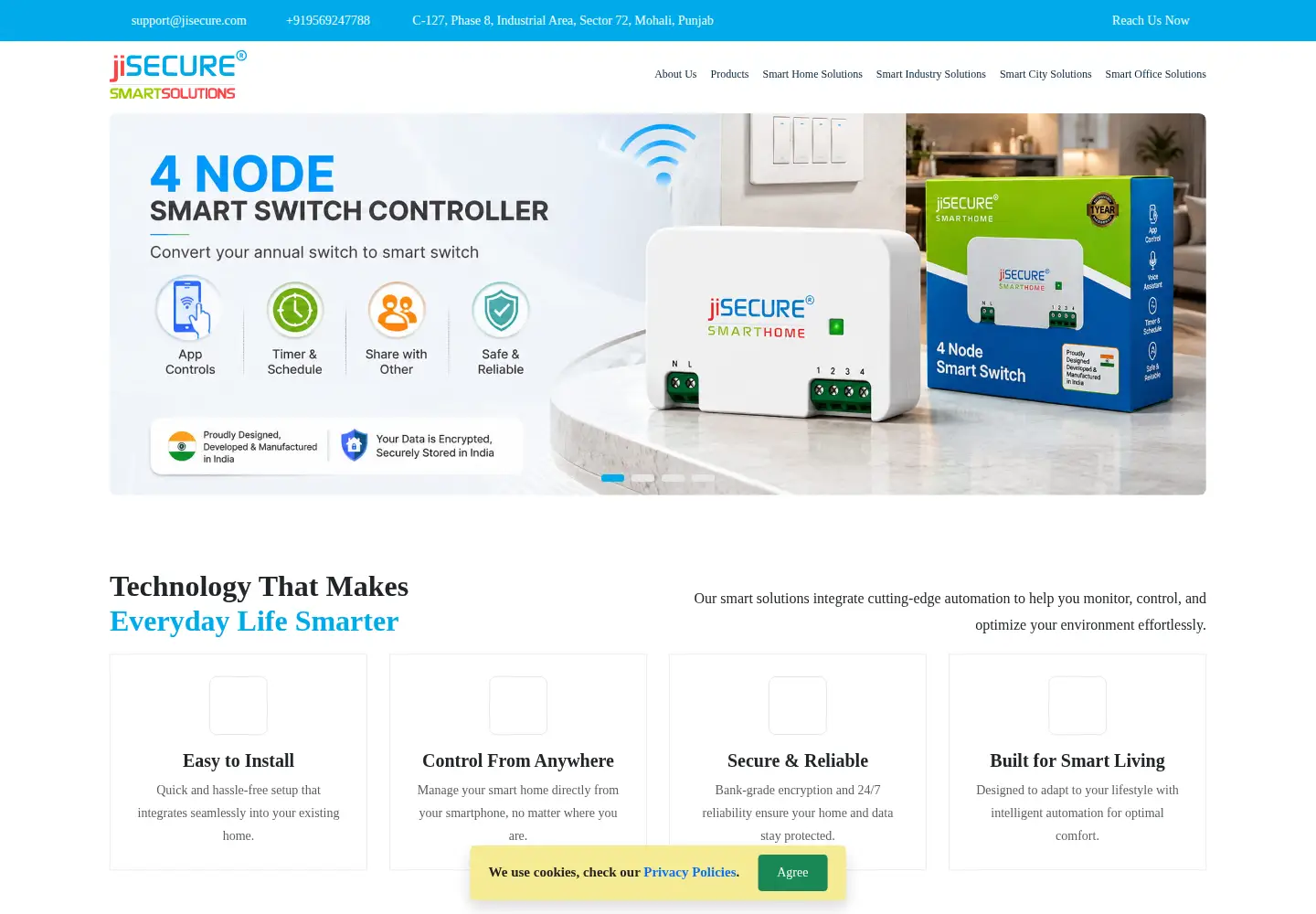 Screenshot of jisecure.com