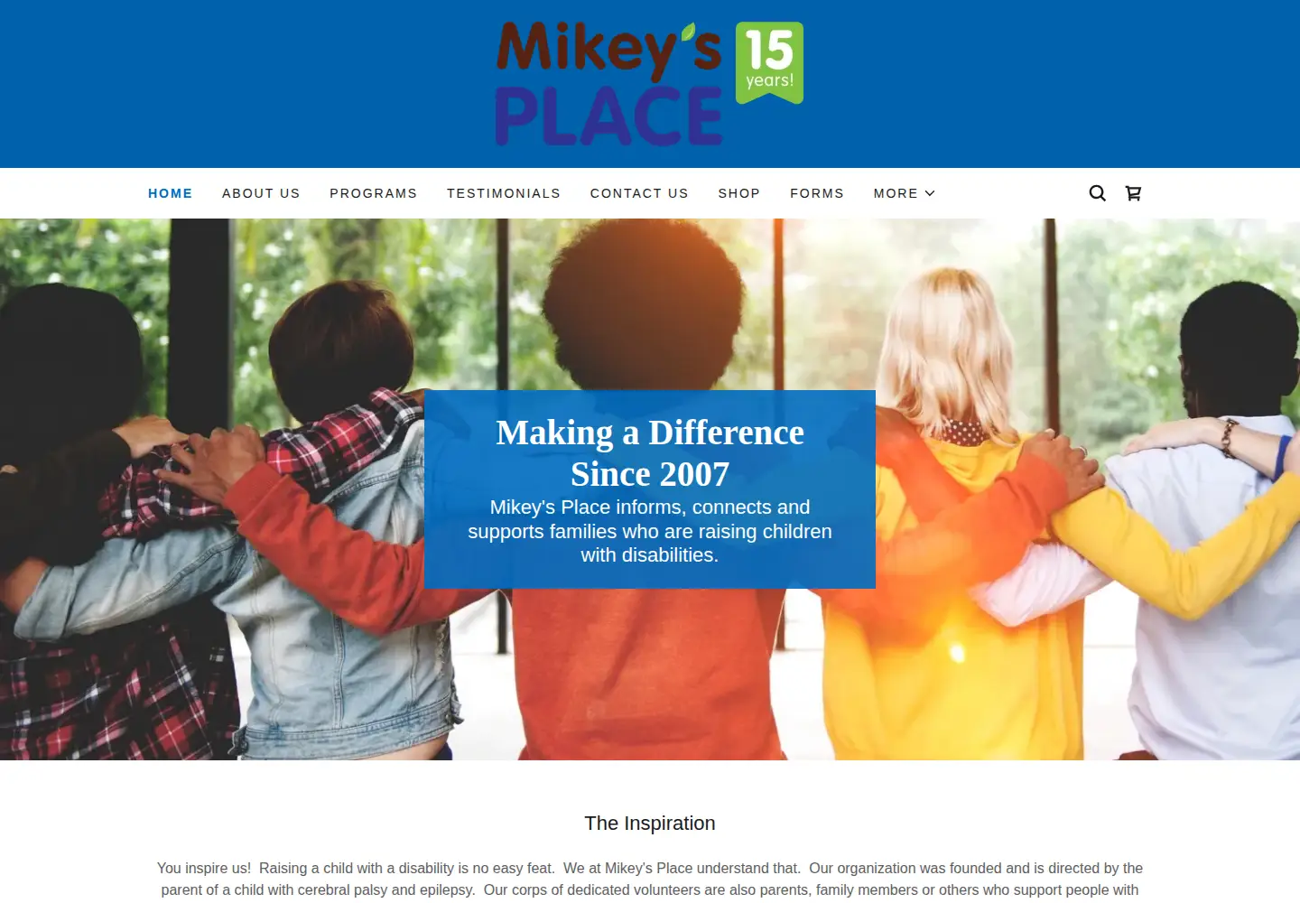 Screenshot of mikeysplace.net