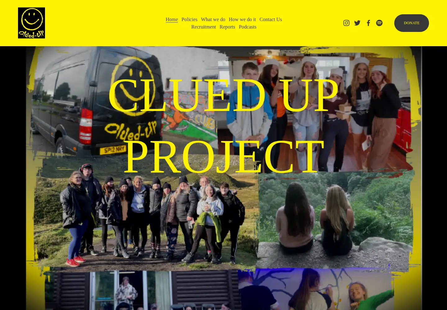 Screenshot of cluedup-project.org.uk