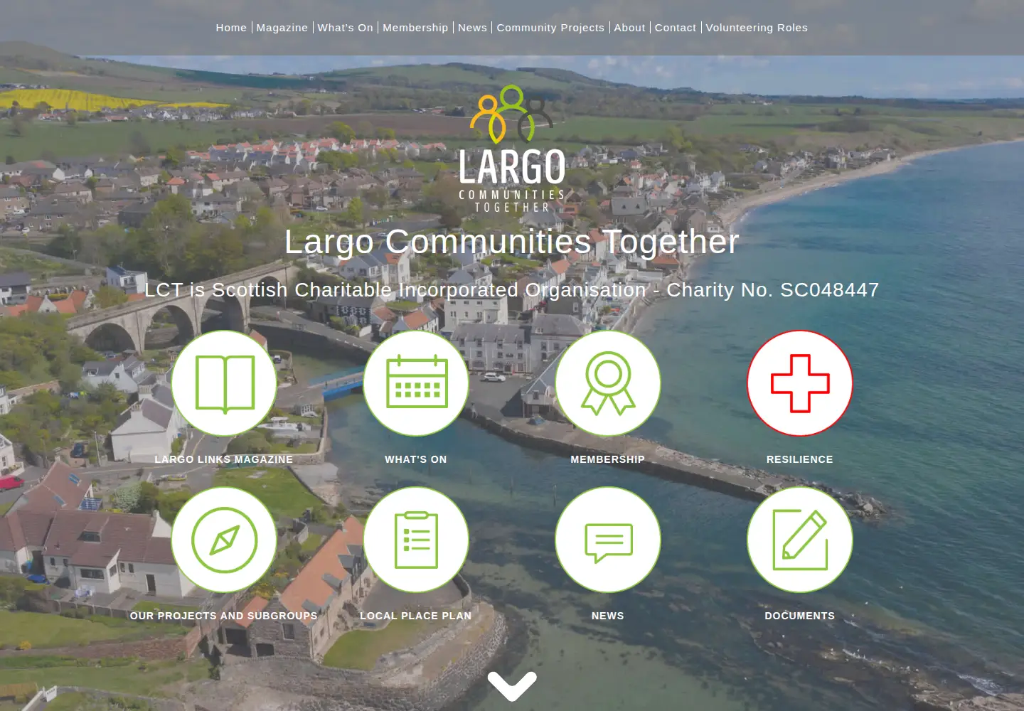 Screenshot of largocommunitiestogether.org.uk