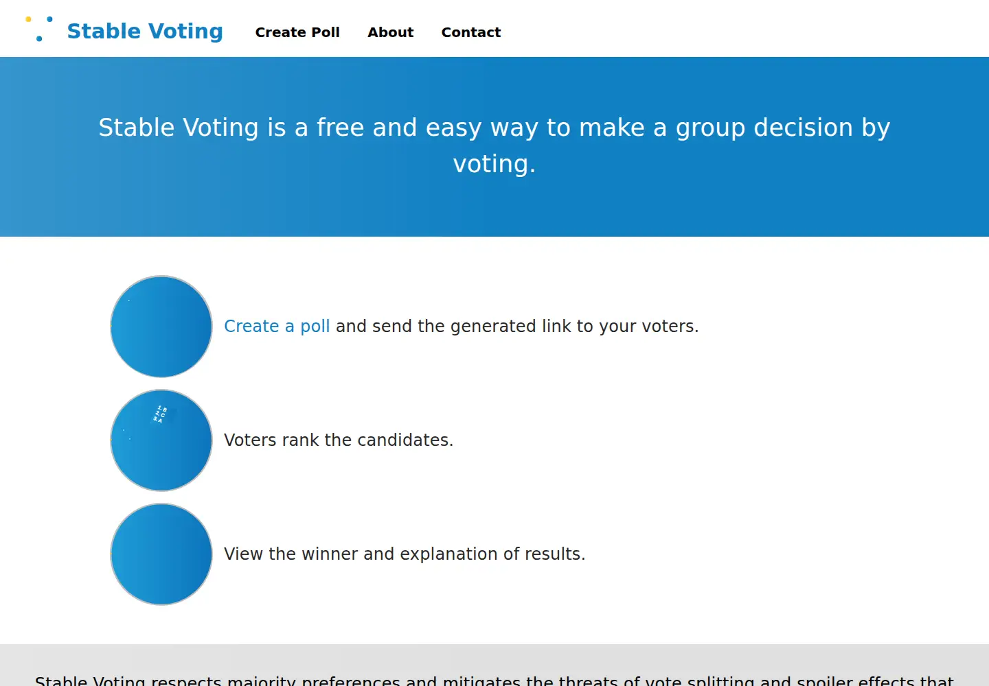 Screenshot of stablevoting.org