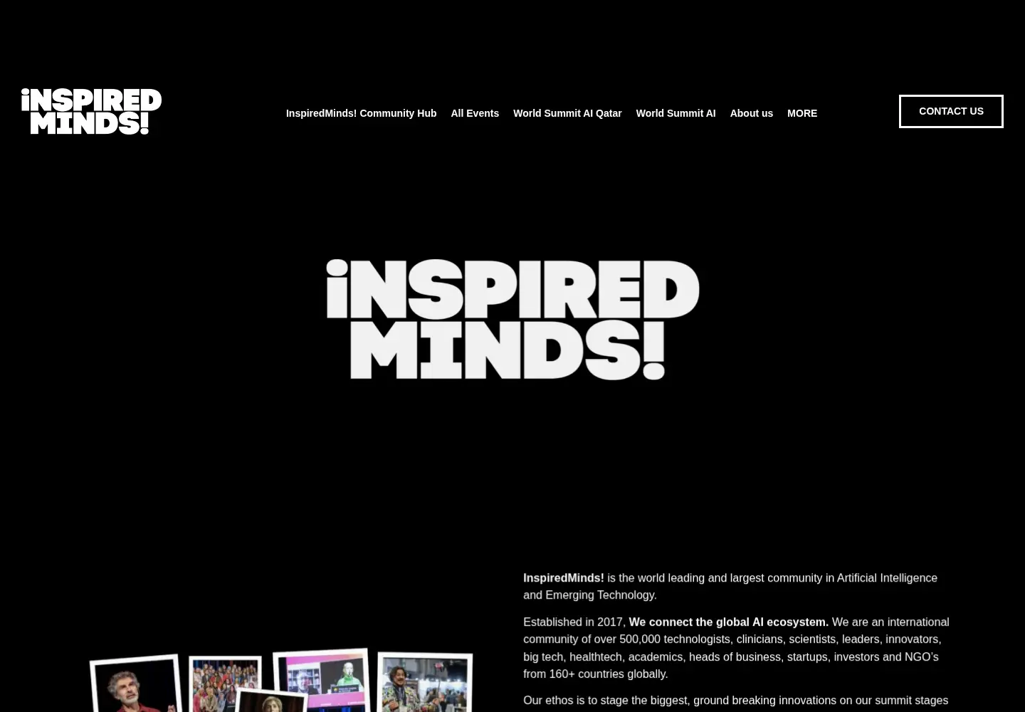 Screenshot of inspired-minds.co.uk