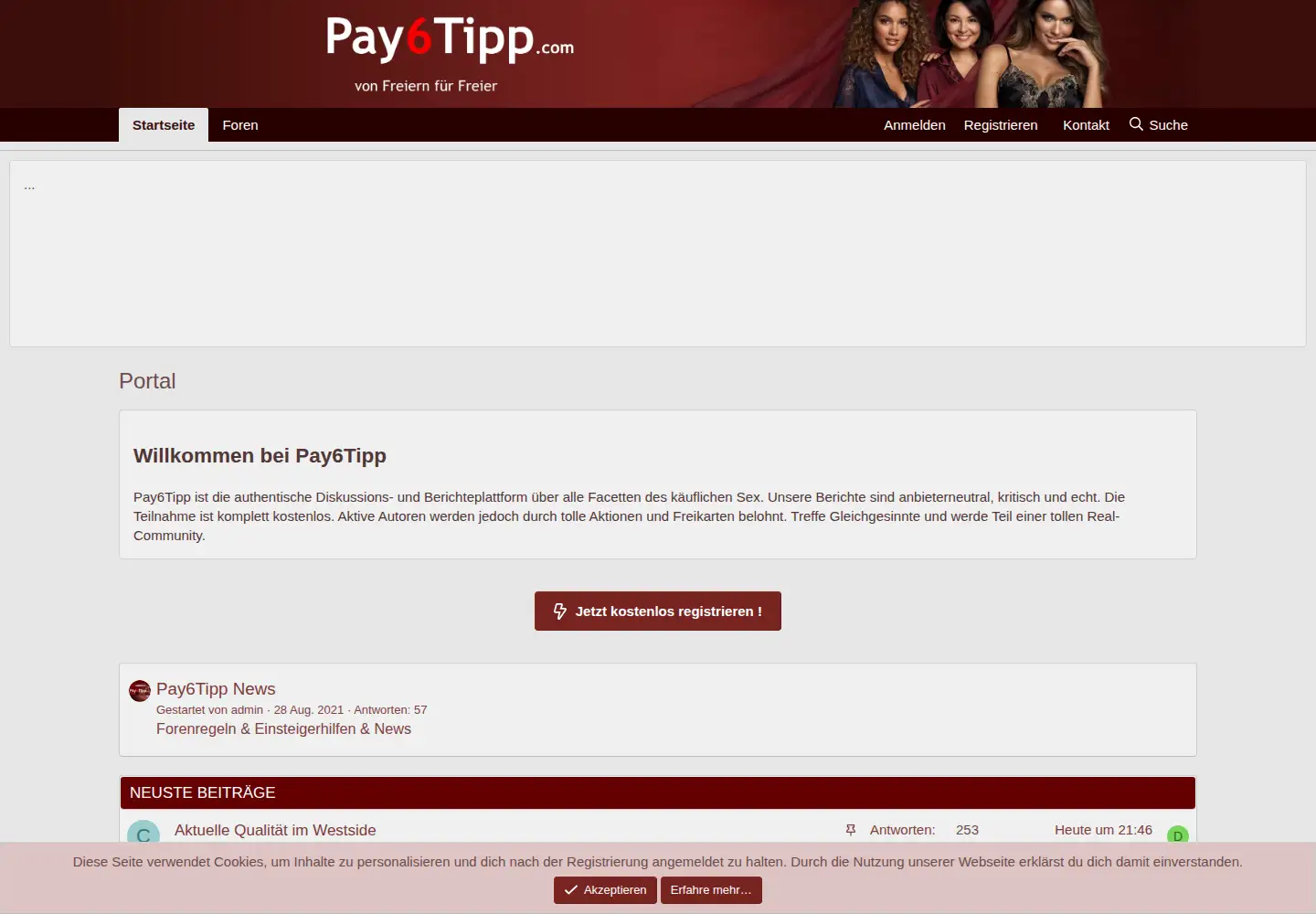 Screenshot of pay6tipp.com
