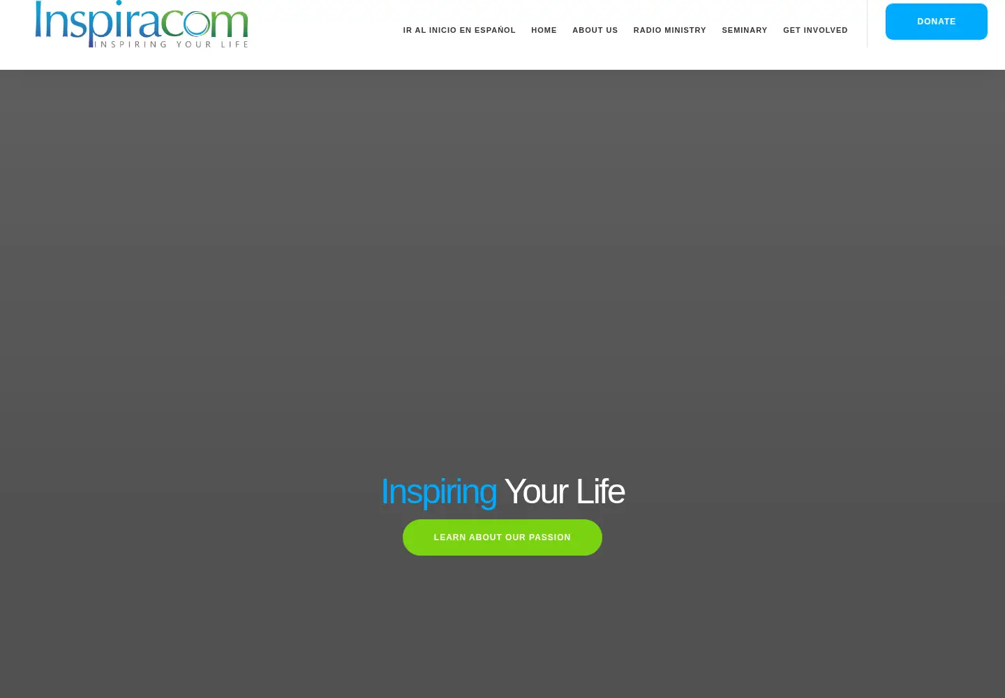 Captured homepage of inspiracom.org in the current scan