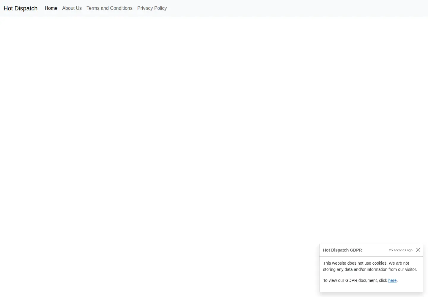 Screenshot of hotdispatch.com
