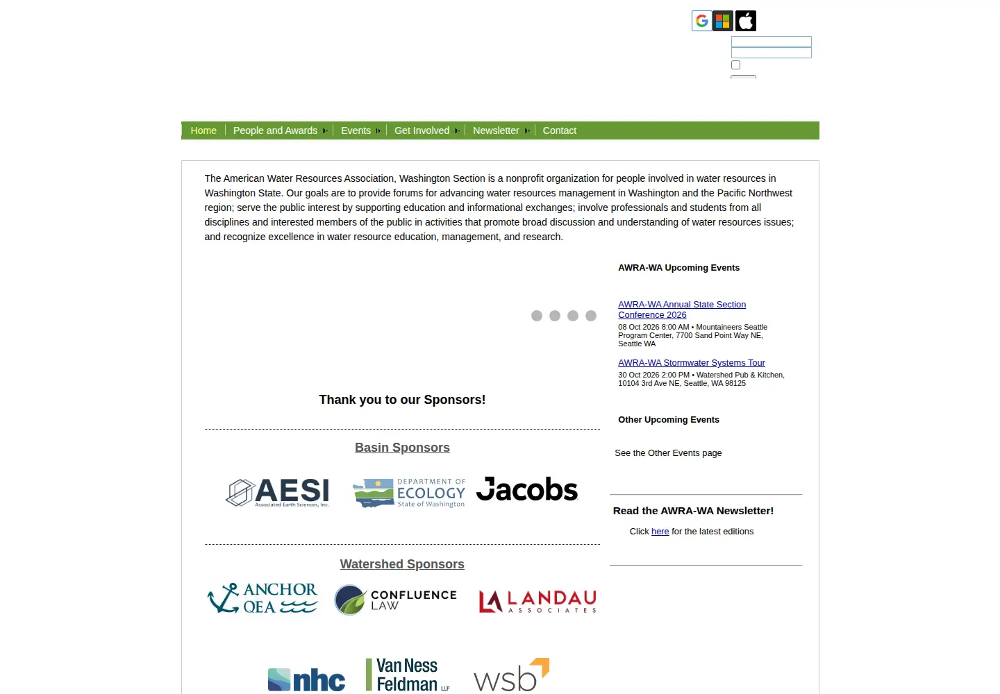 Screenshot of waawra.org
