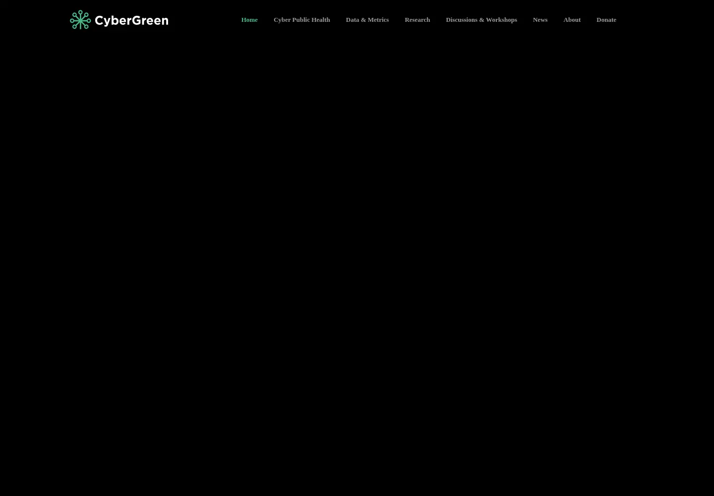 Captured homepage of cybergreen.net in the current scan