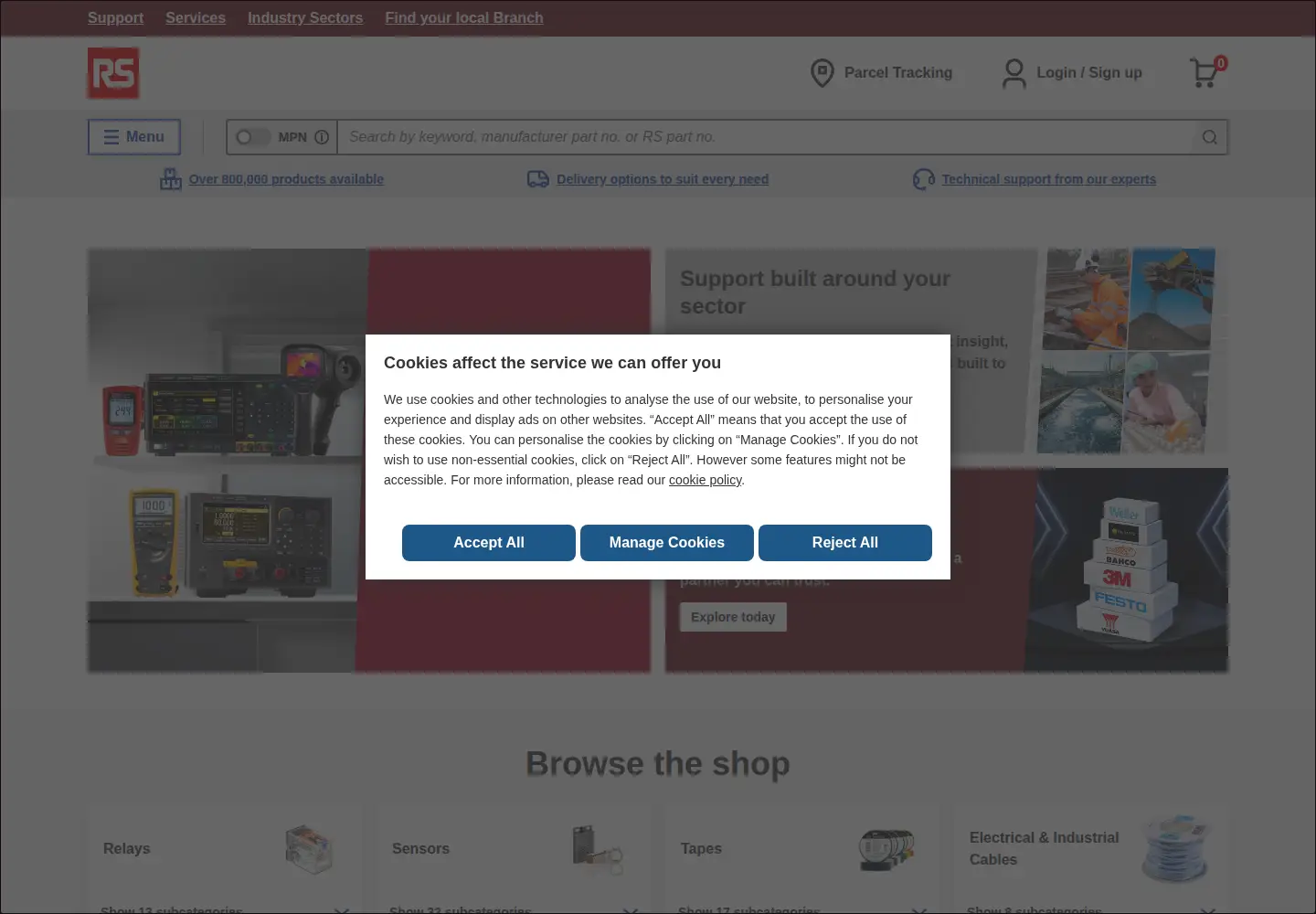 Captured homepage of rswww.com in the current scan