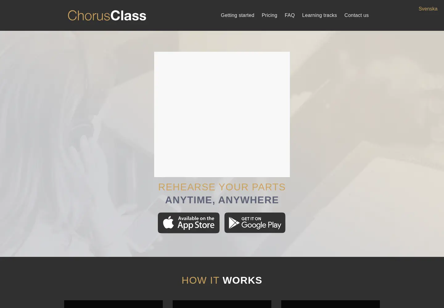 Screenshot of chorusclass.com