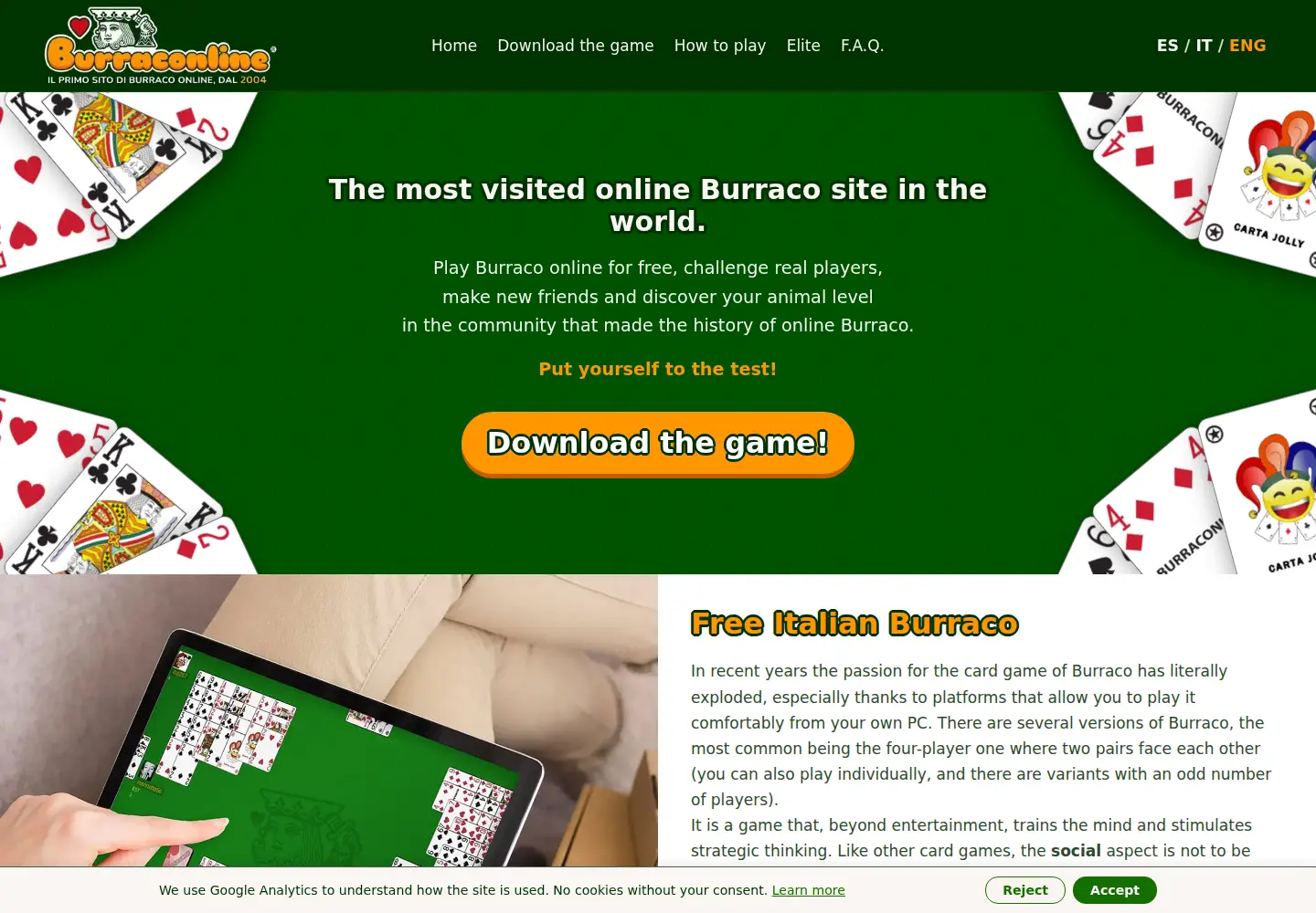 Screenshot of burraconline.com