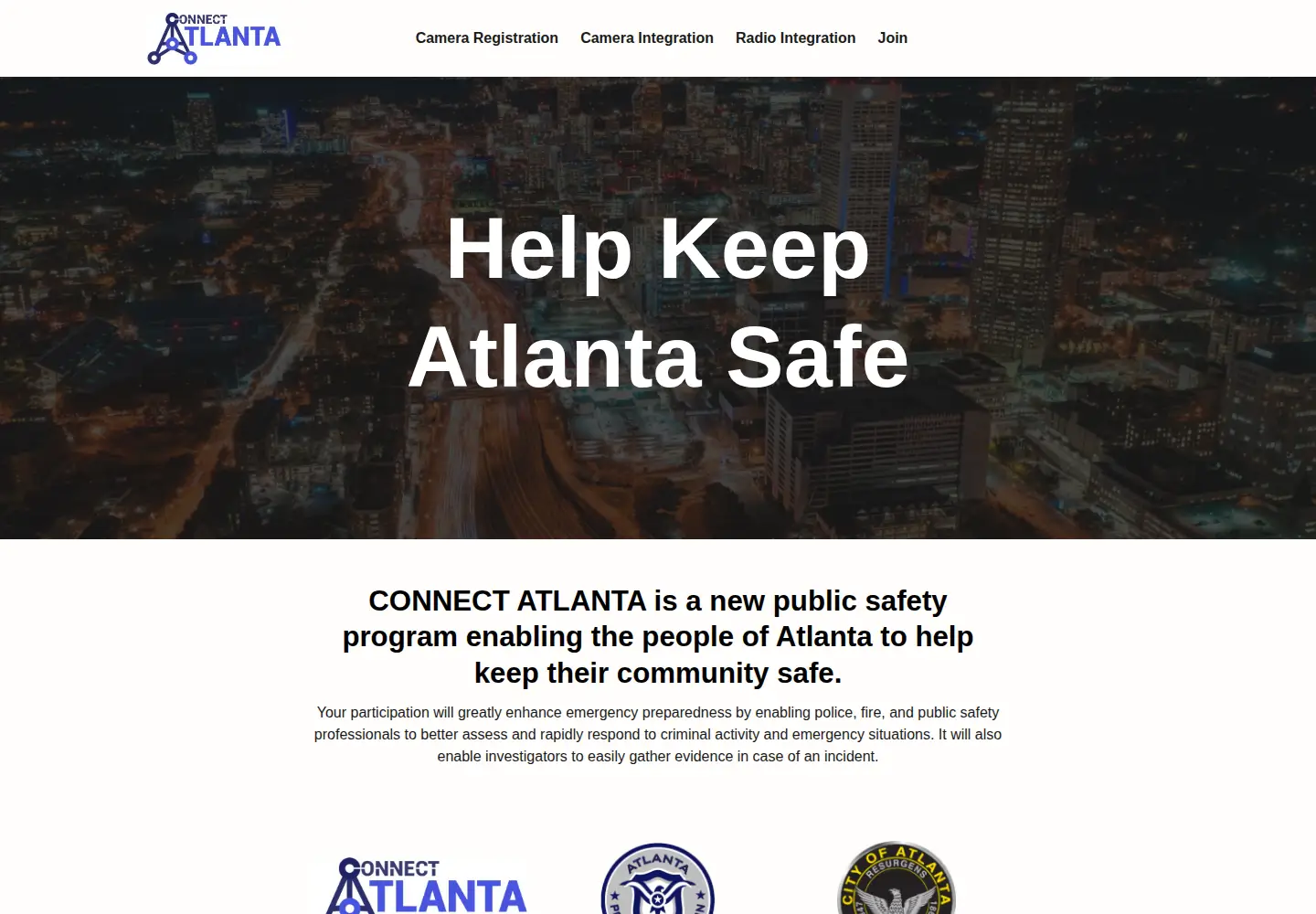 Screenshot of connectatlanta.org