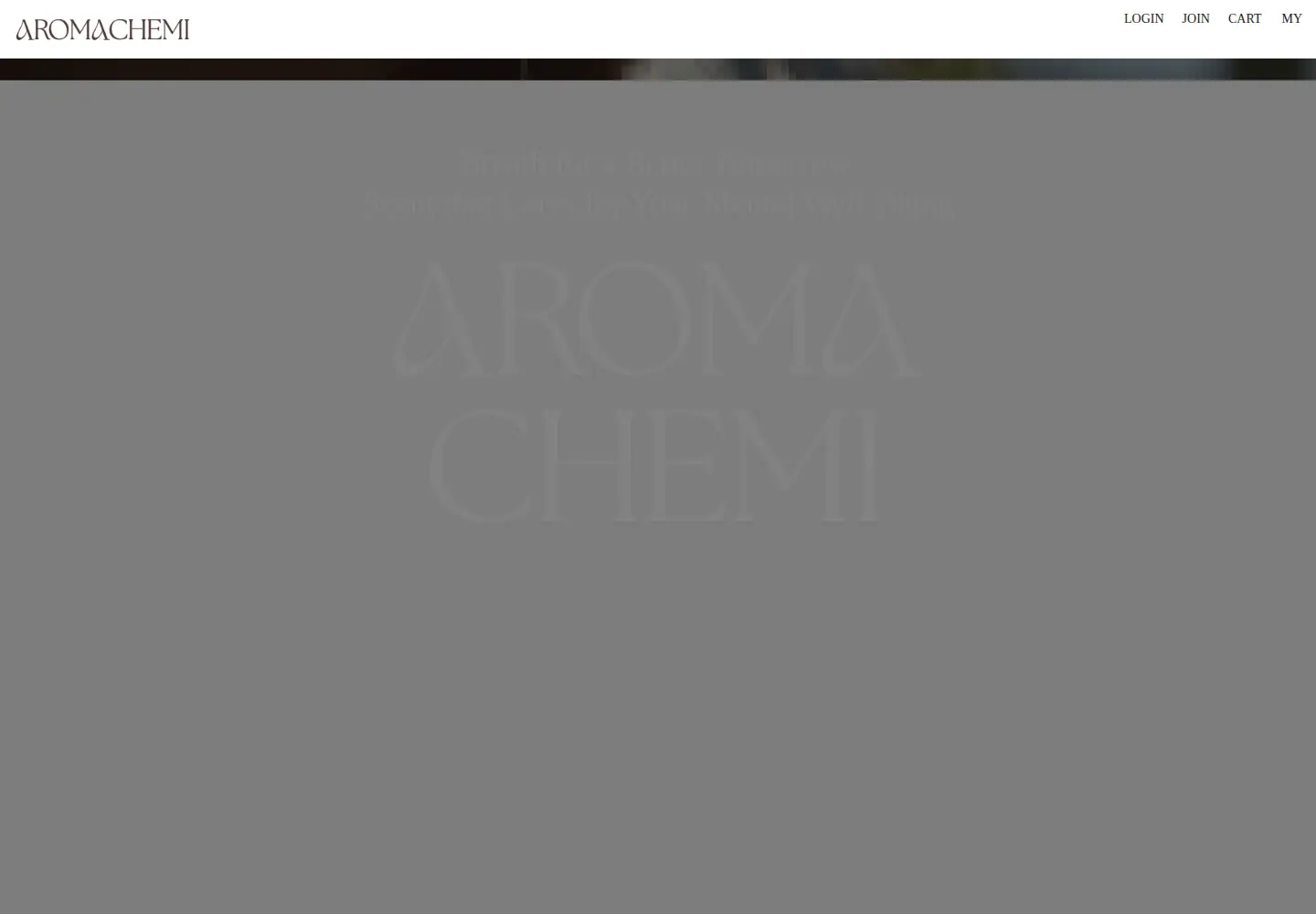 Captured homepage of aromachemi.kr in the current scan