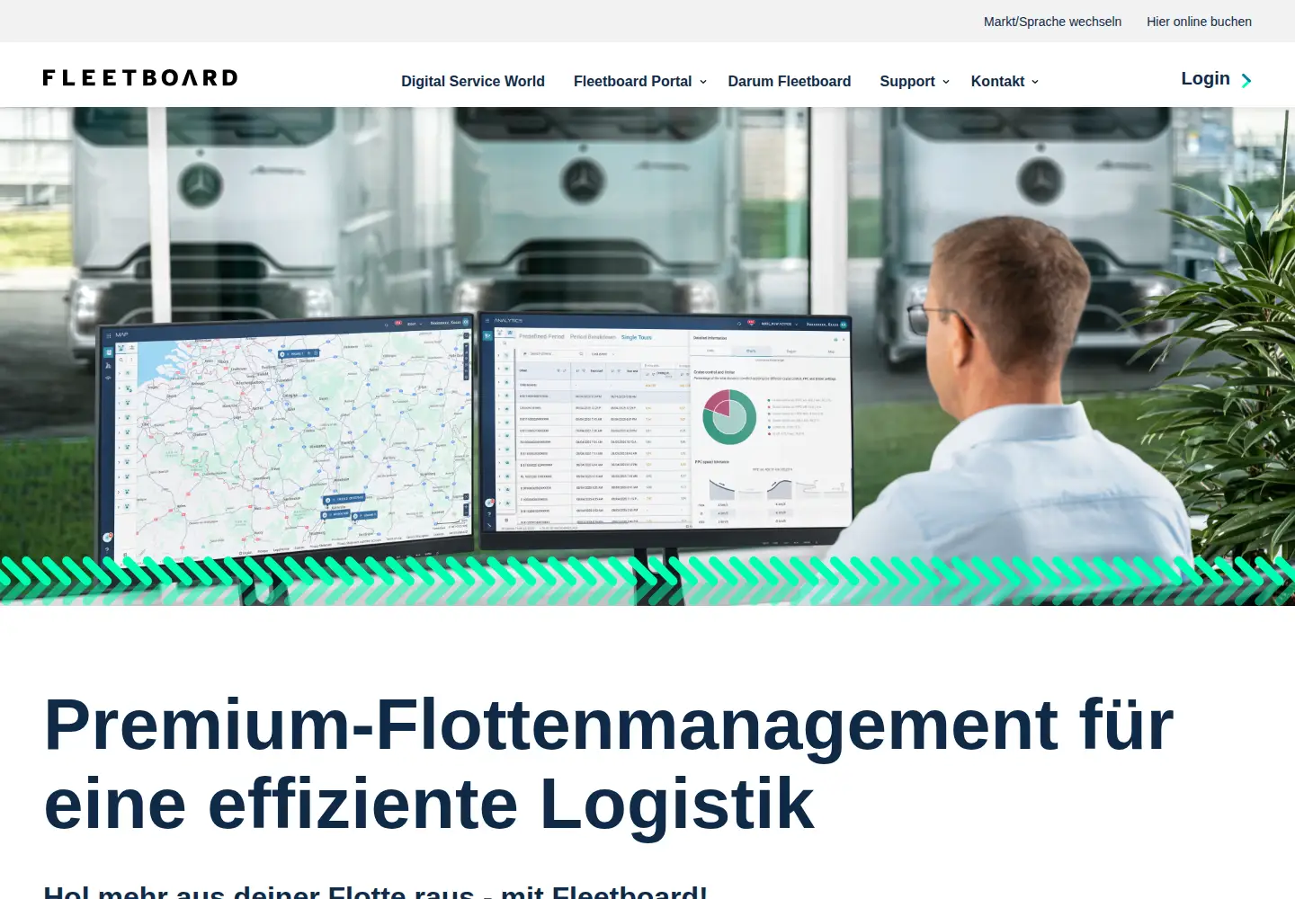 Screenshot of fleetboard.com
