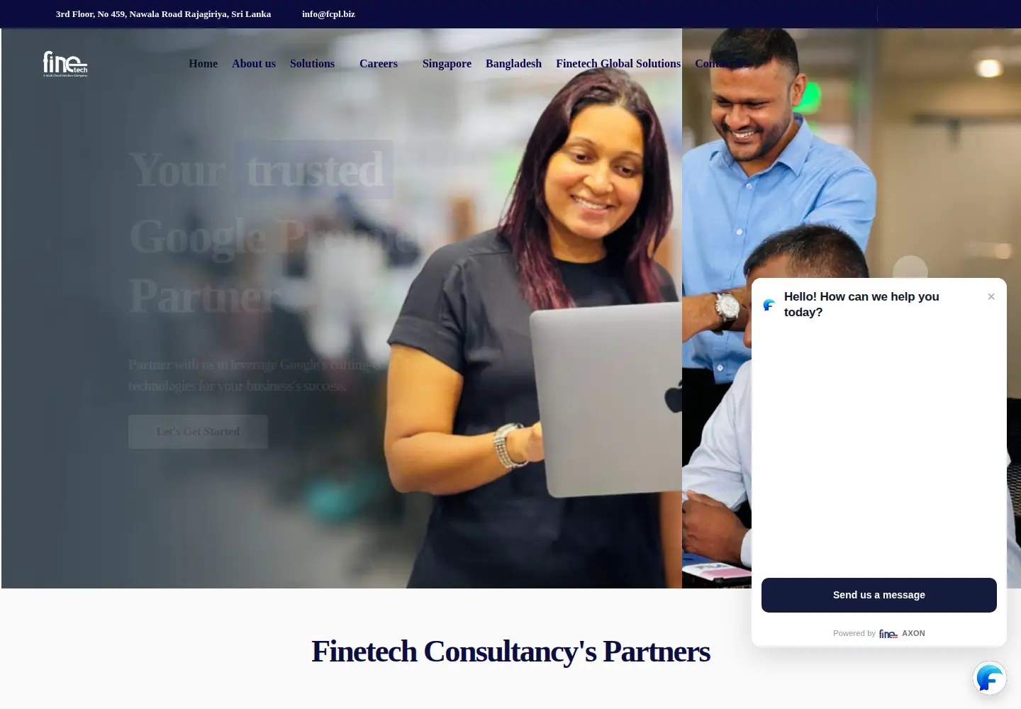 Captured homepage of fcpl.biz in the current scan