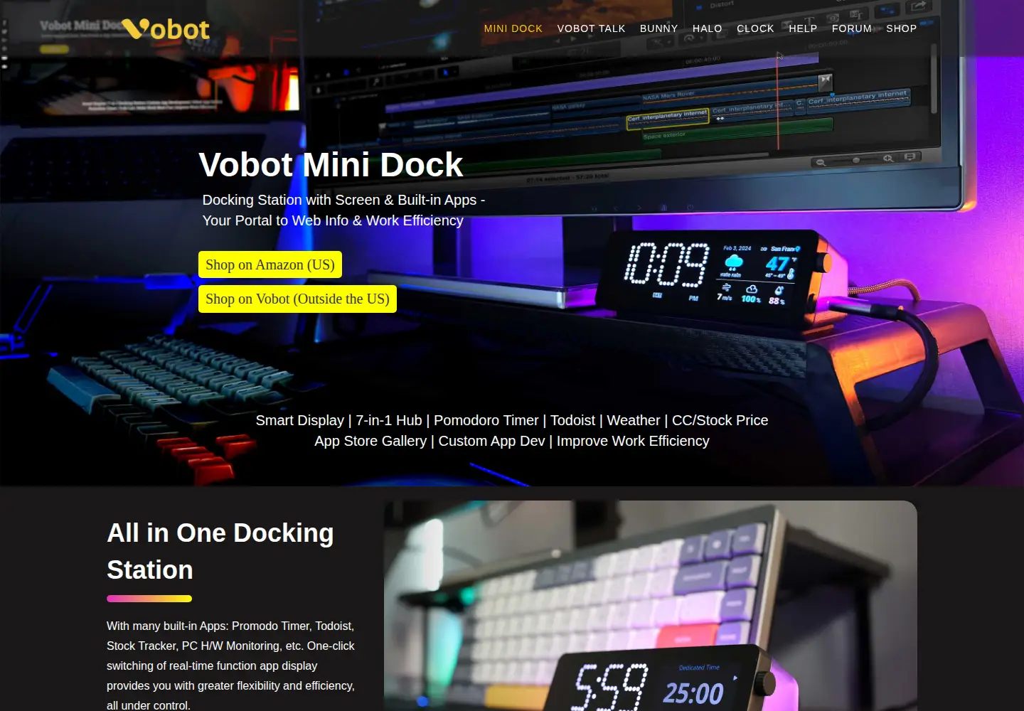 Screenshot of getvobot.com