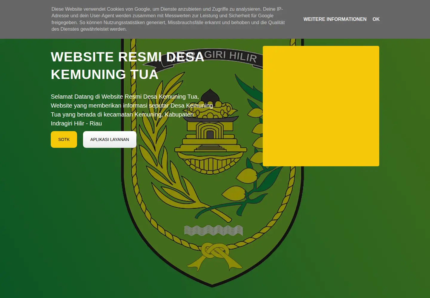 Screenshot of kemuningtua.desa.id