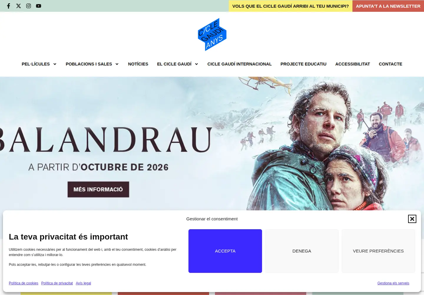 Screenshot of ciclegaudi.cat