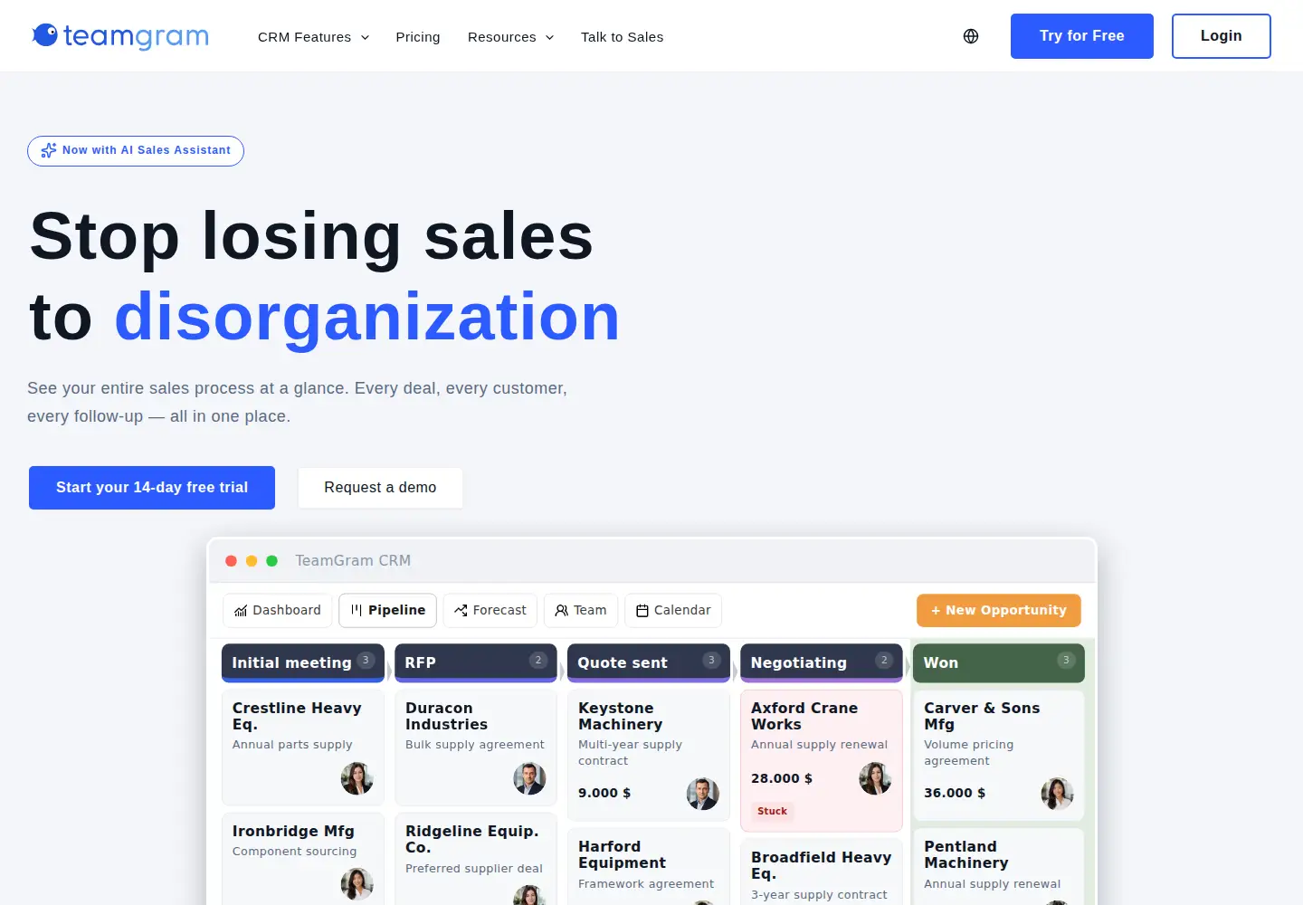Screenshot of teamgram.com