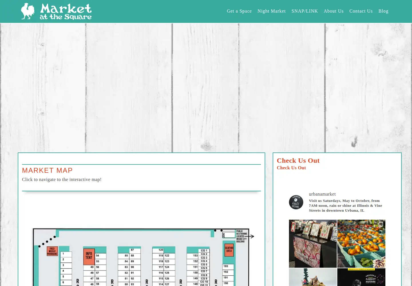 Captured homepage of urbanamarket.org in the current scan