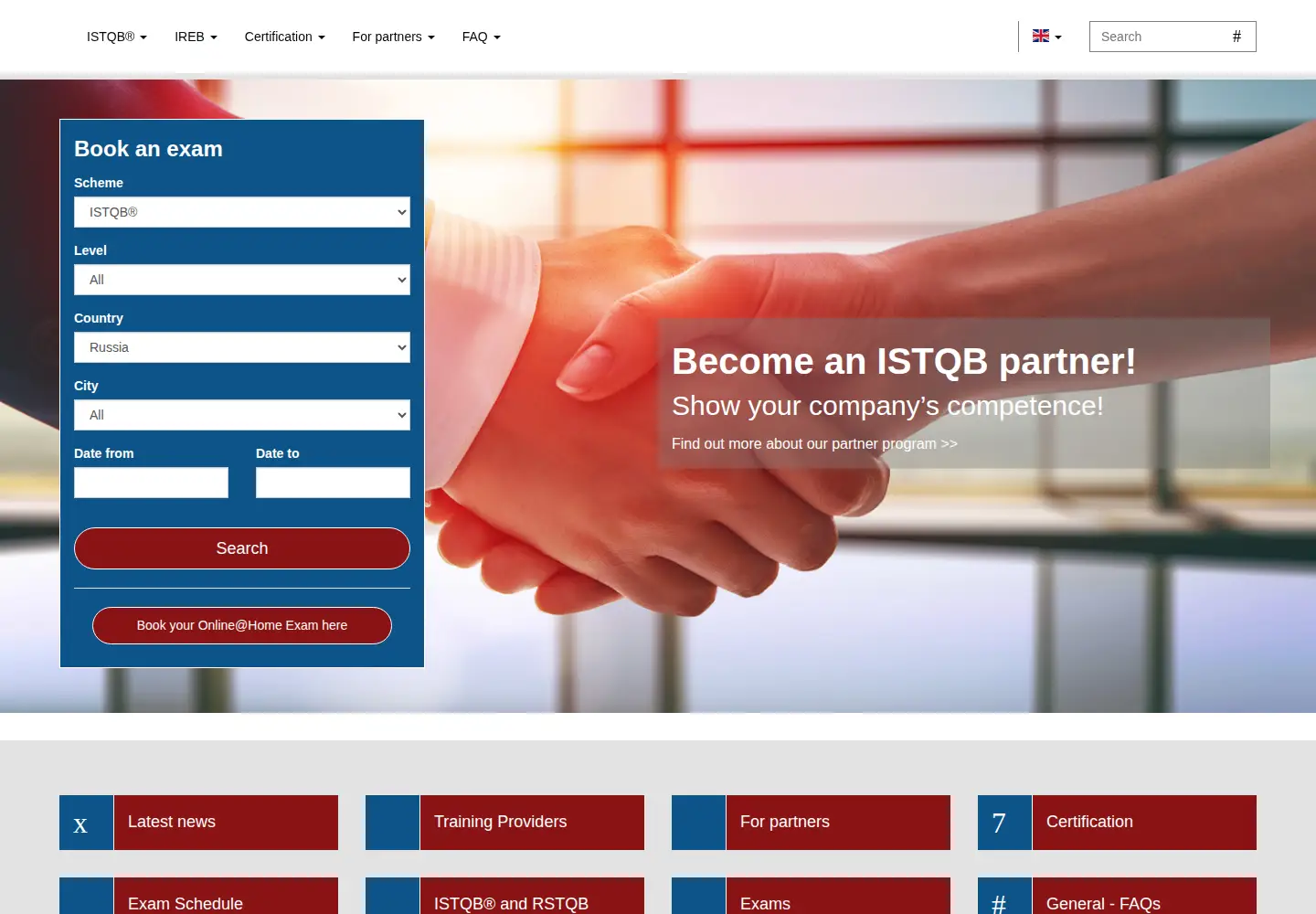 Screenshot of rstqb.org