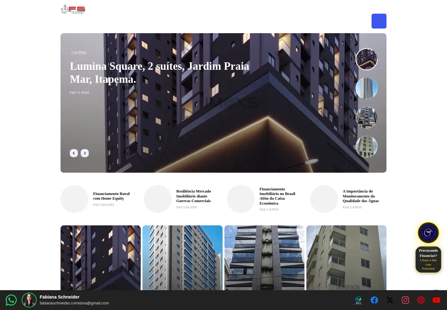Captured homepage of fsimobiliaria.com in the current scan