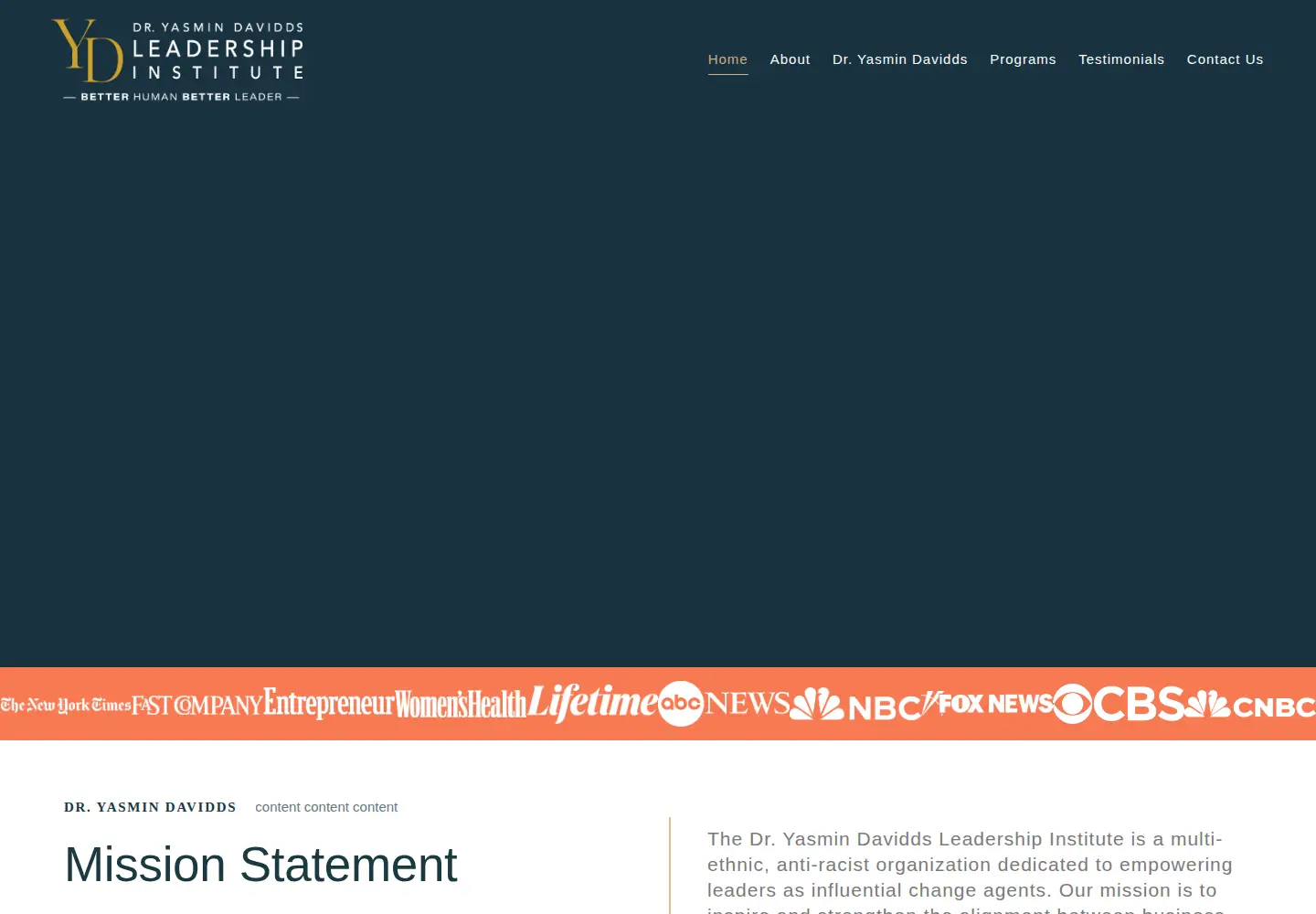 Screenshot of dryasmininstitute.com