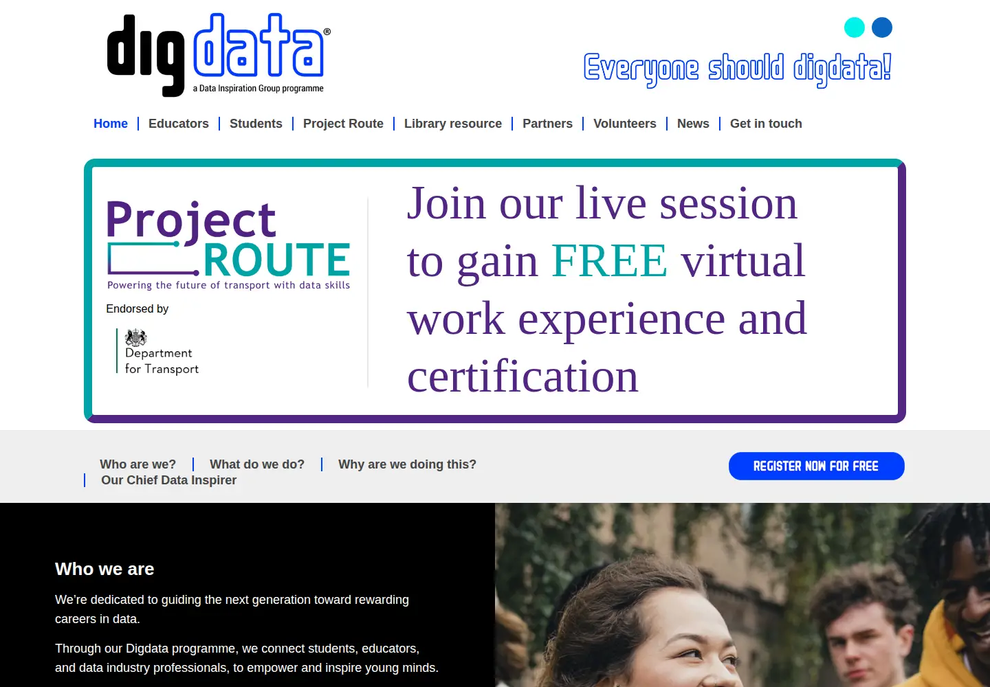 Screenshot of digdata.online