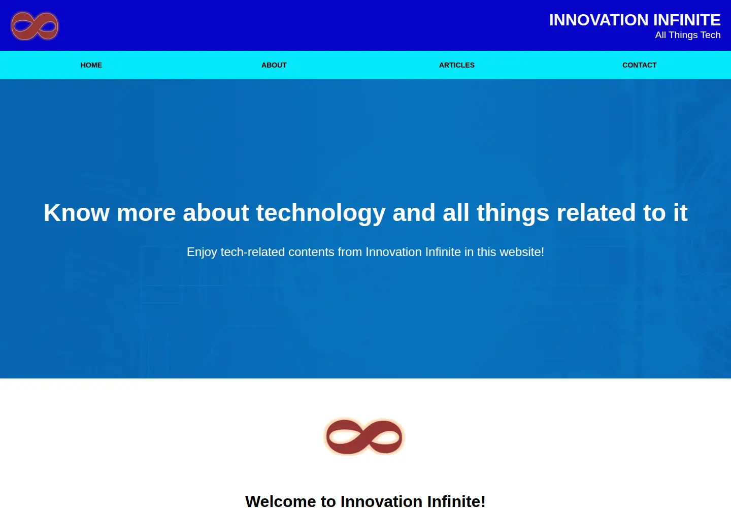 Screenshot of innovationinfinite.com