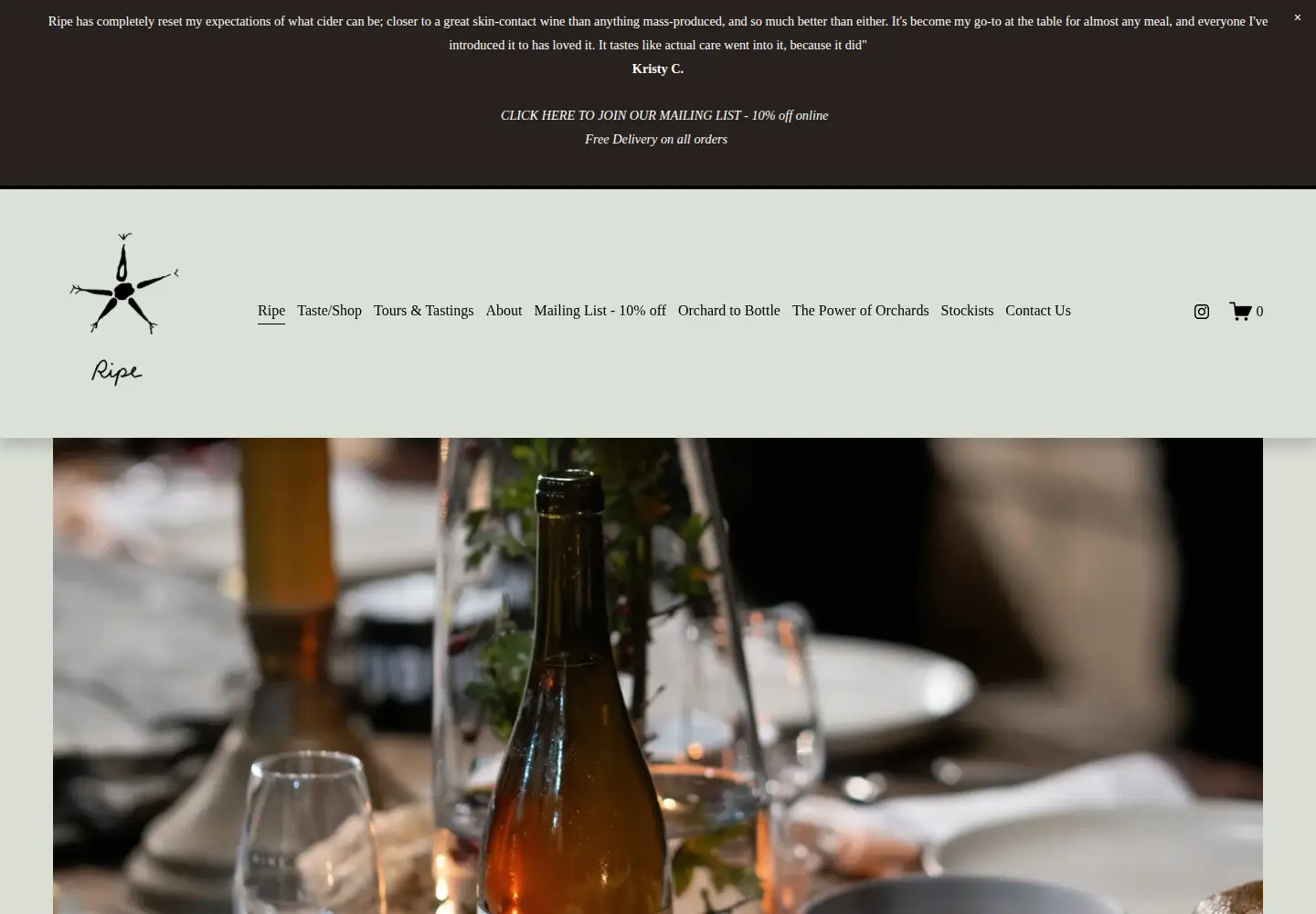Screenshot of ripecider.com