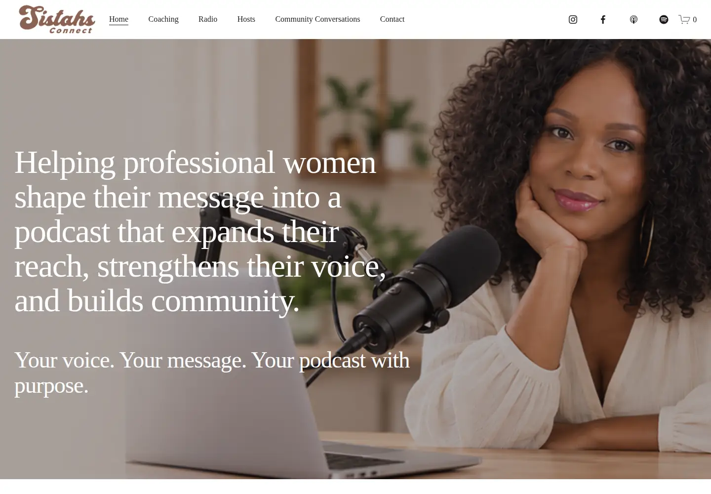 Screenshot of podcasttoinspire.com