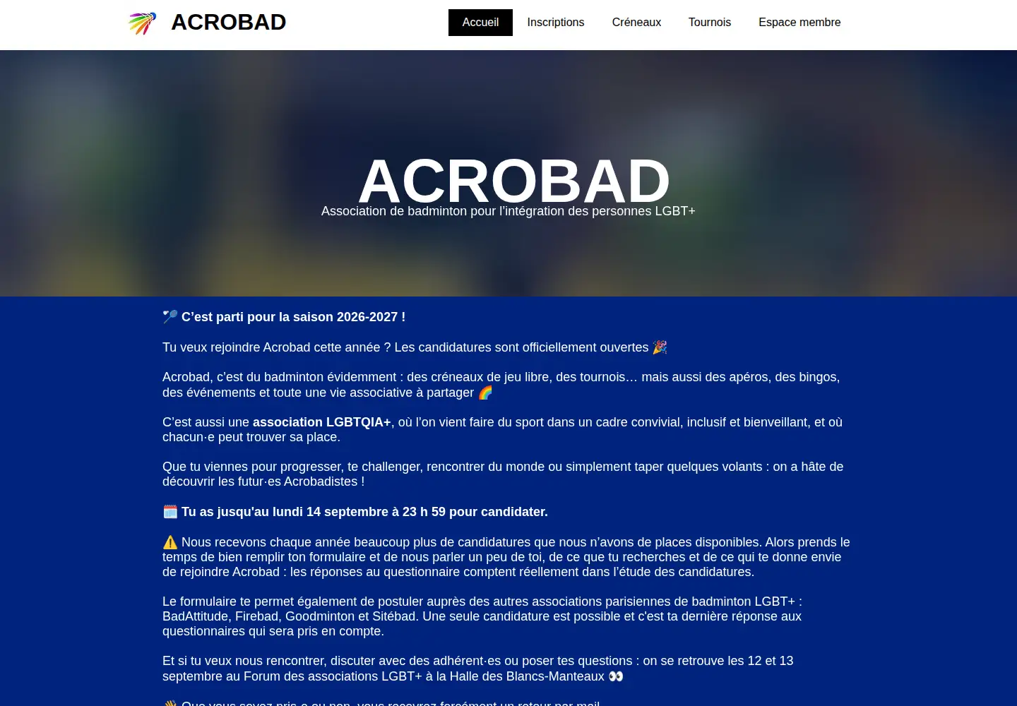 Screenshot of acrobad.net