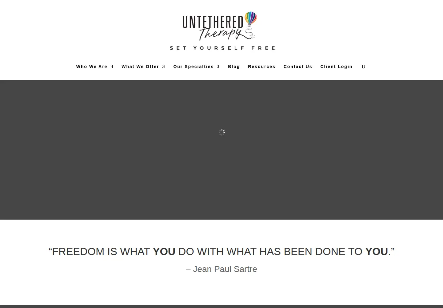 Screenshot of untetheredtherapy.org